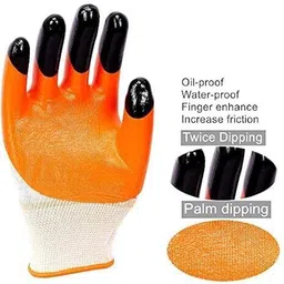 ranpra SUPERIOR QUALITY ANTI CUT SAFETY HAND GLOVE-003 Nitrile, Nylon Safety Gloves image 2