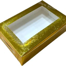 pitaraa junction Golden Chocolate Packing Box for Festive & Party Gifting 6 Cavity Cardboard Gift Wrapper image 2