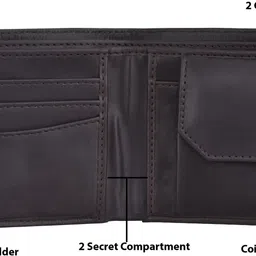 dgools Men Casual, Evening/Party, Formal Brown Artificial Leather Wallet image 4