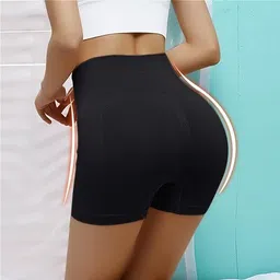 trulymart Pack of 2 Women Boy Short Beige, Black Panty image 3