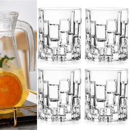 morryz Jug with Glass Set,Water Jug with Glass(6 Pieces Glasses and 1 Water/Juice Jug) Jug Glass Set-picture-13