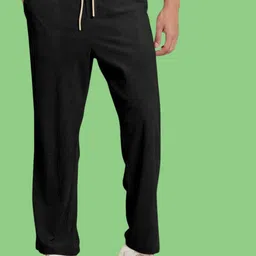 nivedanm Men Solid Black Track Pants-picture-10