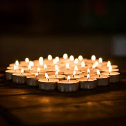 rsuv White Tea Light Candles For diwali Décor_wtc77 Candle-picture-17