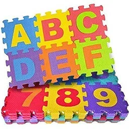 starkendy Plastic Baby WATER Play Mat With 36 pic Puzzle Mat ( PACK OF 2) COMBO PAY MAT WATER MAT image 4