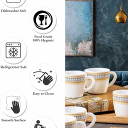 cello Opal Glass Set CEL-DIVP-RIC10--ELINOR-2 Opalware Coffee Mug image 4