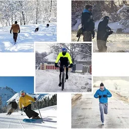 reforce ® 3 PICS Beanie Hat Woolen Winter Cap with Neck Mufler & Hand Gloves NitrileSafety Gloves image 3