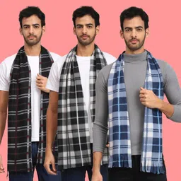 ANIXA Checkered Men Muffler-picture-16