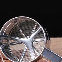 crazygol Sieve Cup Manual Sifter Powder Sieve Flour Sifter Sieve Tool Made Collapsible Strainer image 3