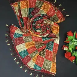 abc Cotton Silk Solid Multicolor Women Dupatta-picture-40