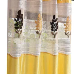 arick home 274 cm (9 ft) Long Door Polyester Semi Transparent Curtain (Pack Of 2) image 2