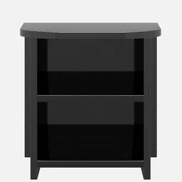 crystal furnitech Alen Bedside Table in Black Finish image 4