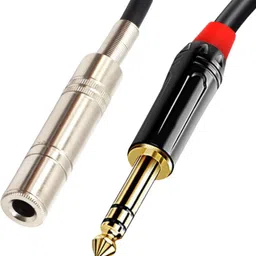 EKAAZ Stereo Audio Cable 5 m Extension Cable, 6.35mm 1/4" TRS Male to Female Stereo Adapter Jack Quarter inch Headphone Guitar Extension Cable-picture-19