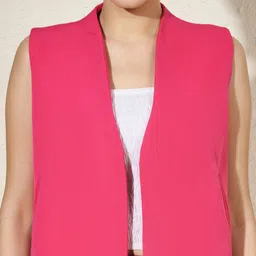 brinns Solid Women Waistcoat image 4
