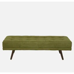 casacraft from pepperfry Olympia Fabric Bench in Olive Green Colour image 4
