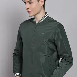 allen solly Men Solid Bomber Jacket image 3
