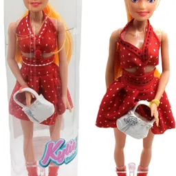 neoinsta shopping Big Size 30cm PVC Doll toy for girls holding Purse Movable Hands Leg Red-picture-10