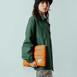 dailyobjects Tangerine Stria Laptop Sleeve - Medium Laptop Sleeve/Cover image 2