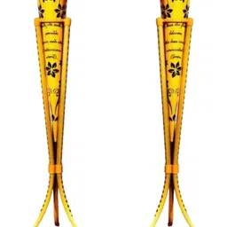 sps craft yellow print stand -2 Iron Vase image 3