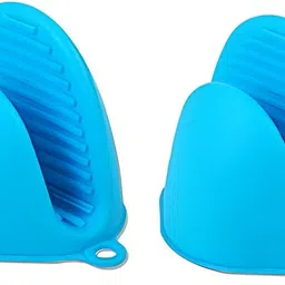Syga Set Of 2 Silicone Pinch Grip Mitten Oven Mitt Gripper Grip Kitchen Potholder Utensil Tool(Blue) Kitchen Tool Set-picture-12