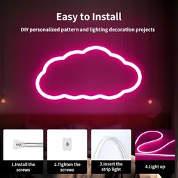 vespa 600 LEDs 5 m PINK Neon Steady Strip Rice Lights Candle image 3