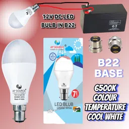 ap source 7 W Basic Round B22 LED Bulb image 2