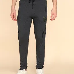 killer Men Printed Grey Track Pants-picture-13