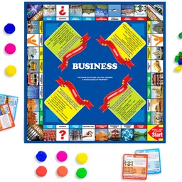 ratna's Business 5 in 1 with Coin, Enhace Property dealing skills (1231 Blue) Party & Fun Board Game image 2