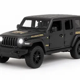 crezor toys 1:32 Scale Rubicon SUV Diecast Toy Car with LED Lights, Sounds & Pullback image 1