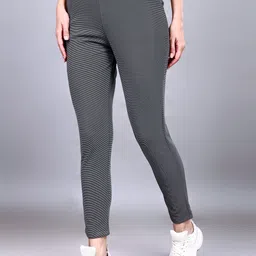 leewan Women Self Design Grey Track Pants-picture-35