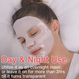zukrbox Bio Collagen Face Mask Overnight Hydrating Overnight Hydrogel Korean Glass Skin Face Shaping Mask image 5