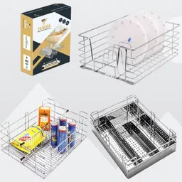tasima Cutlery Kitchen Rack 14/18 4'' Sheet Cutlery 6'' Plain 8'' Thali Steel-picture-29