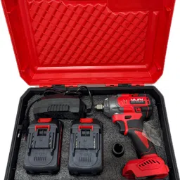 shiv enterprise YURI-954 CORDLESS BRUSHLESS IMPACT WRENCH 400NM TORQUE & 6.0AH 21 LI-ION BATTERY Single Sided Box End Wrench image 3