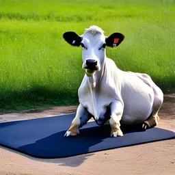 Cow Mat For COw,Buffalo, Horse And All Pet Animals Black Rubber Mat 12 mm Cow, Dog, Hamster, Guinea Pig, Miniature Pig Pet Mat-image-55