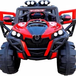 prabal 2188 RED 4X4 Monster Wheel (1-9 Years) Battery ride on Scooter Battery Operated Ride On image 1