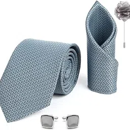 AXLON Silver Cufflink & Tie Pin Set-picture-25