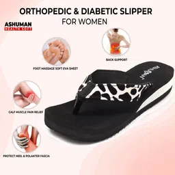 ashuman |Premium|Comfort|Trendy|Lightweight|Ortho|Heels|Chapal|Slippers for Women Women Flip Flops image 2
