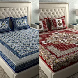 la verne 104 TC Cotton Double Paisley Flat Bedsheet-picture-12
