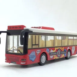 dezicon Metal Diecast Toy Bus London Long Bus-DZC476 image 5