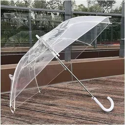 kanala enterprise Transparent Umbrella, Auto Open, Long Handle, Windproof Design Umbrella image 4