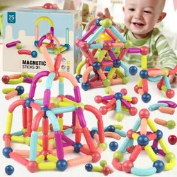 arizon Magnetic Stick Building Block,Learning Sticks and Balls Activity for kids 25 Pcs-picture-16