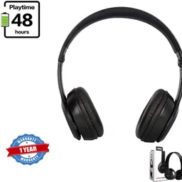 bagatelle Cool Design Bluetooth Headphones With Long lasting Battery backup Over Ear & Mic Bluetooth & Wired Headset-picture-14