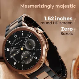 Boult CrownR Bluetooth Calling, 1.52'' HD Screen, Zero Bezels, Zinc Alloy Frame, IP67 Smartwatch image 4