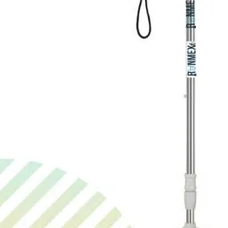 runmex Grey PVC Quad Walking Stick with C-Green Grip – Height Adjustable Walking Stick-picture-34