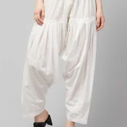 nezup Pure Cotton Solid Women ["White"] Salwar-picture-10