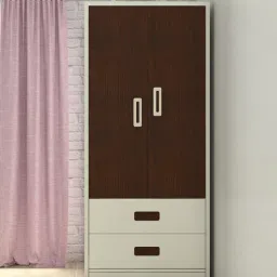 adona Adonica 2 Door Wardrobe With Drawers In Coffee Walnut Finish-picture-15