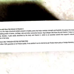 veslim VEG COLLAGEN POUCH 30 ROSE FLAVOUR Powder image 2