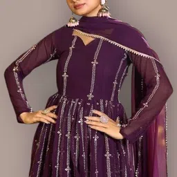 beautypie Net Stitched Anarkali Gown image 2