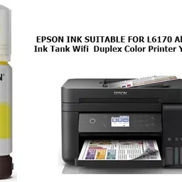 EPS ORIGINAL Epson L6170 All In One Ink Tank Wifi Duplex Color Printer Yellow Ink Bottle-image-3