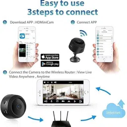 SIFATECH SIFATECH-(Wi-Fi Spy Camera Hidden for Home Outdoor High HD Focus Spy Magnet Security Camera image 3
