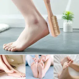 timbuk2 Pumice Stone Combo foot Brush, Body Exfoliating Double Side Bristle Brush 1 pcs image 4